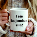 Valge kruus kujundusega – 330 ml